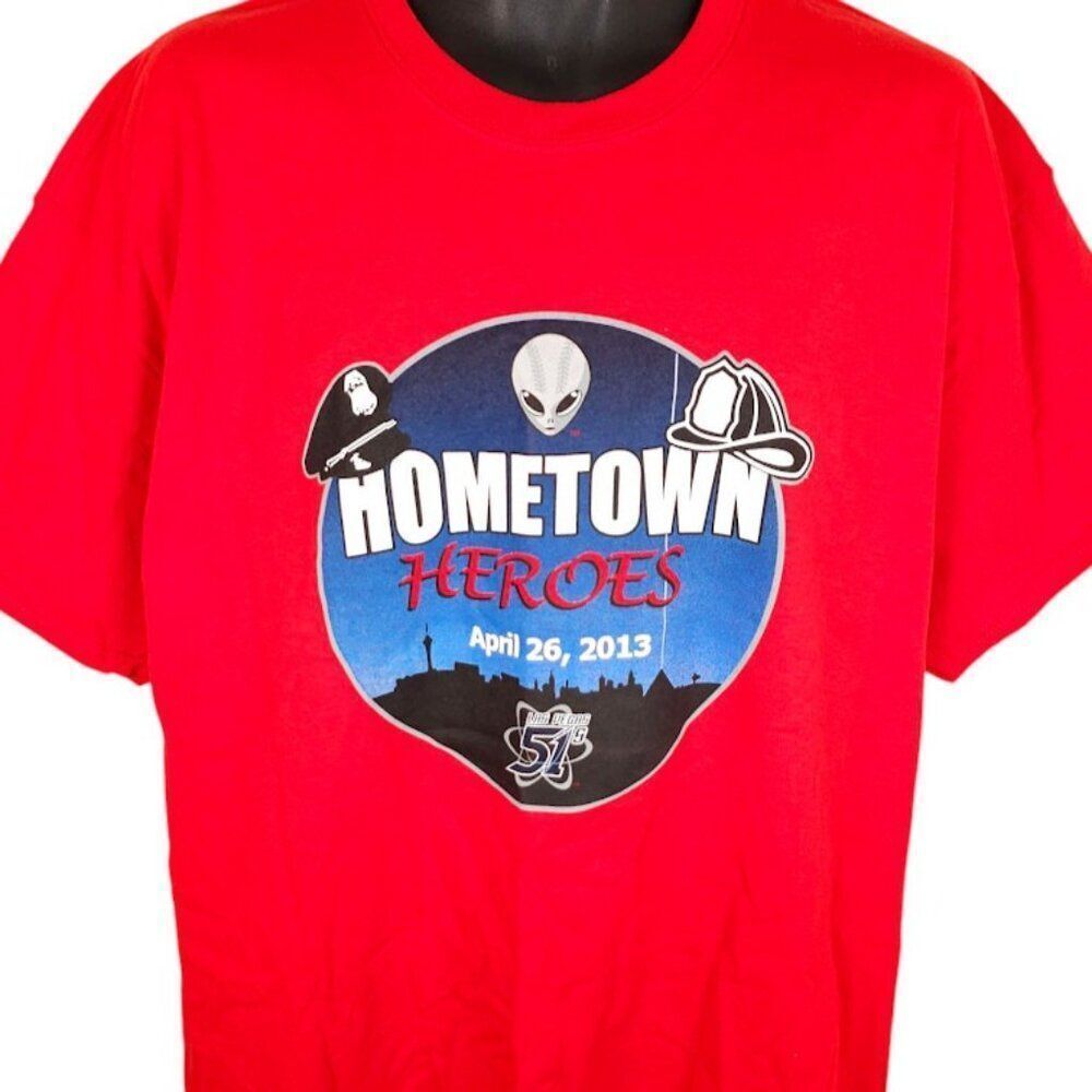 Las Vegas 51s T Shirt Mens Size XL Red Minor League Baseball MiLB Aviators